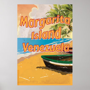 Reise-Plakatdruck Margarita-Insel Vintager Poster