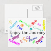 Reise Postkarte (Vorne/Hinten)