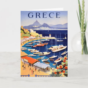 Reise-Postkarte aus dem alten Athen Griechenland Karte