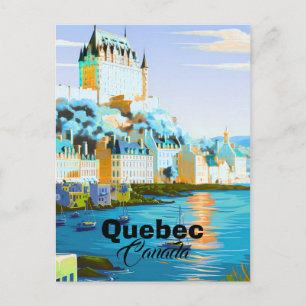 Reise-Postkarte von Quebec City, Quebec Reise Kuns Postkarte