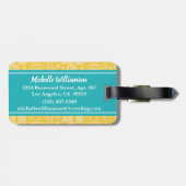 Reise-Reise-Gepäckanhänger Gepäckanhänger (Rückseite horizontal)