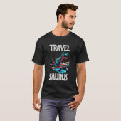 Reise Saurus Lustiger T-Rex T-Shirt (Vorne ganz)