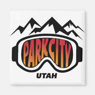 Reise-Skiandenken Schnee-Schutzbrillen-Park City Magnet
