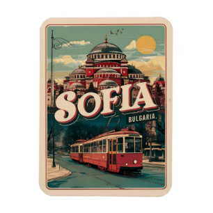 Reise Sofia, Bulgarien Vintage-Geschenke und Souve Magnet
