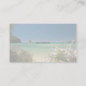 Reise - South Sea Business Card Visitenkarte (Rückseite)