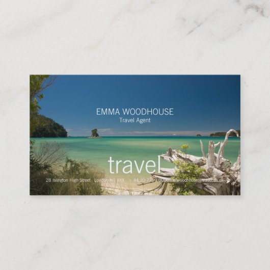 Reise - South Sea Business Card Visitenkarte (Vorderseite)
