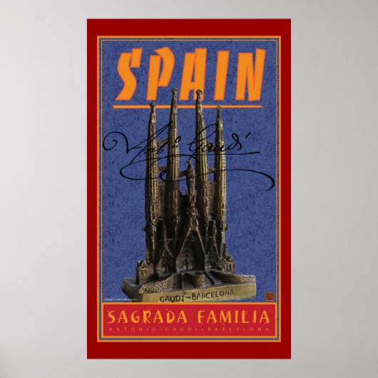 REISE-Spanien-Gaudi Poster (Vorne)