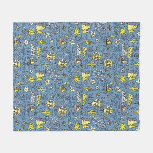 Reise-Spaß Fleecedecke (Vorderseite (Horizontal))