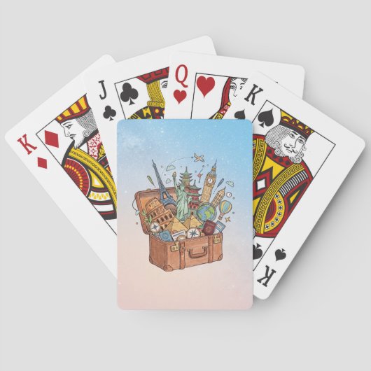 Reise Spielkarten (Rückseite)