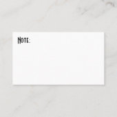 Reise-Standardgrößen-Visitenkarte Visitenkarte (Rückseite)