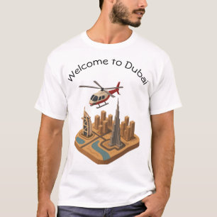 Reise-T-Shirt-Design mit dem Titel: Willkommen in T-Shirt