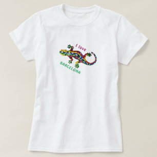Reise-T-Shirt I - Love Barcelona Tourist Geschenk T-Shirt