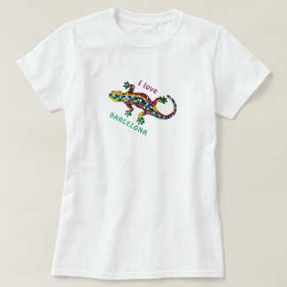 Reise-T-Shirt I - Love Barcelona Tourist Geschenk T-Shirt