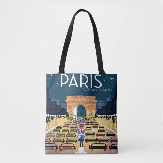 Reise-Taschen-Tasche Paris Frankreich Vintage Tasche (Vorderseite)