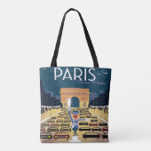 Reise-Taschen-Tasche Paris Frankreich Vintage Tasche (Rückseite)