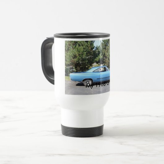 Reise-Tasse 1968 Plymouths GTX Reisebecher (Vorderseite Links)