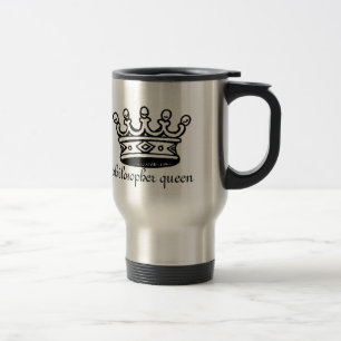 Reise-Tasse der Philosophen-Königin (Schwarzes Reisebecher
