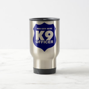 Reise-Tasse des Offizier-K9 im Blau, ADDIEREN Reisebecher
