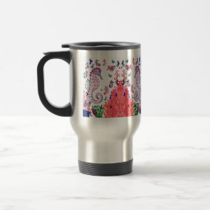 Reise-Tasse. Design Seepferdchen  Reisebecher