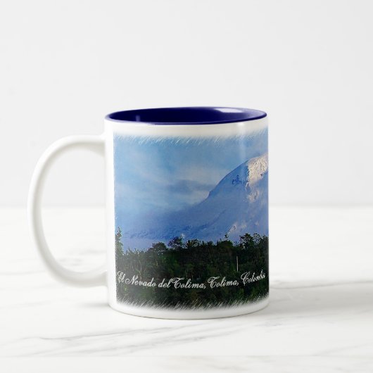 Reise-Tasse El Nevado Del Tolima Kolumbien Zweifarbige Tasse (Links)