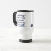 Reise-Tasse 'Geh selbstbewusst' Reisebecher (Vorderseite Links)