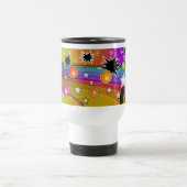Reise-Tasse - GROSSE KNALL-SCHWARZE LOCH-POP-KUNST Reisebecher (Mittel)