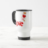 Reise-Tasse "Liebe & Herzen" Reisebecher (Vorderseite Links)