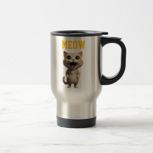 Reise-Tasse 'Meow Cute Cat' Reisebecher (Rechts)