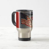 Reise-Tasse mit Flagge Reisebecher (Vorderseite Links)
