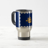 Reise-Tasse mit Flagge von Québec Reisebecher (Vorderseite Links)