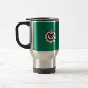 Reise-Tasse mit Flagge von Worcester, Massachusett Reisebecher