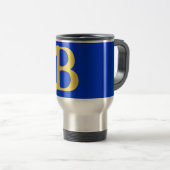 Reise-Tasse mit Monogramm mit dem Buchstaben B Reisebecher (VorderseiteRechts)