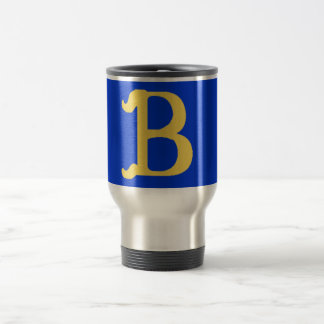 Reise-Tasse mit Monogramm mit dem Buchstaben B Reisebecher