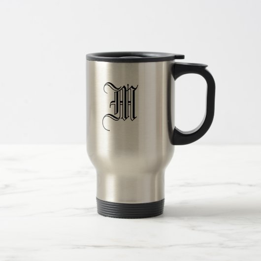 Reise-Tasse mit Monogramm Reisebecher (Rechts)