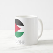 Reise-Tasse mit Palästina-Flagge Kaffeetasse (VorderseiteRechts)