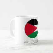 Reise-Tasse mit Palästina-Flagge Kaffeetasse (Vorderseite Links)