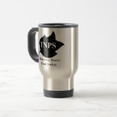 Reise-Tasse mit TNPS Pappel-Blatt-Logo Reisebecher (Vorderseite Links)