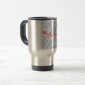 Reise-Tasse (quadratisch) Reisebecher (Vorderseite Links)