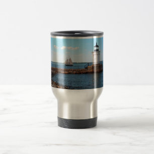 Reise-Tasse Wanzen-helle Leuchtturm-Portlands Reisebecher