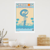 REISE-Texas-Galveston Poster (Küche)
