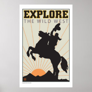 REISE-Texas-Wild West Poster