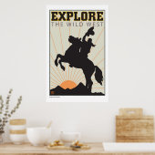 REISE-Texas-Wild West Poster (Küche)
