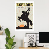 REISE-Texas-Wild West Poster (Heimbüro)