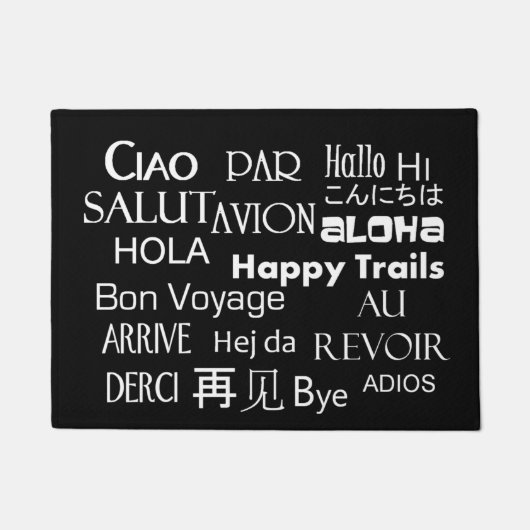 Reise-Texte Fußmatte (Vorderseite)