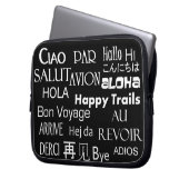 Reise-Texte Laptopschutzhülle (Vorderseite Links)