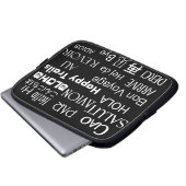 Reise-Texte Laptopschutzhülle (Vorne Knopf)