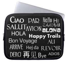 Reise-Texte Laptopschutzhülle