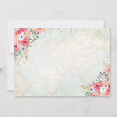 Reise Thema Brautdusche Einladung Miss zu Frau. (Rückseite)