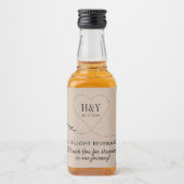 Reise Thema Leckerei Snack Goody Flugzeug Herz Alkoholflaschenetikett (Vorderseite)