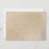 Reise-themenorientierte Einladungen - groß für (Rückseite)